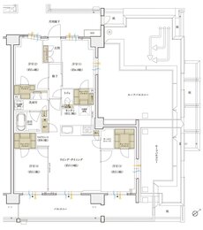 シエリアシティ横浜東戸塚 間取り B2r type【第2期6次】