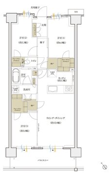 シエリアシティ横浜東戸塚 間取り E4 type【第2期7次】