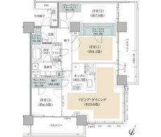 リーフィアタワー海老名クロノスコート 間取り P-105A type