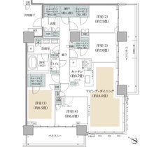 リーフィアタワー海老名クロノスコート 間取り P-120B type
