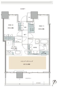 リーフィアタワー海老名クロノスコート 間取り 65C type
