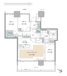 リーフィアタワー海老名クロノスコート 間取り 70A type