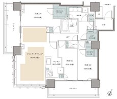 リーフィアタワー海老名クロノスコート 間取り 100A type