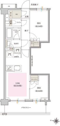 イノバスすみだ八広 間取り Daタイプ