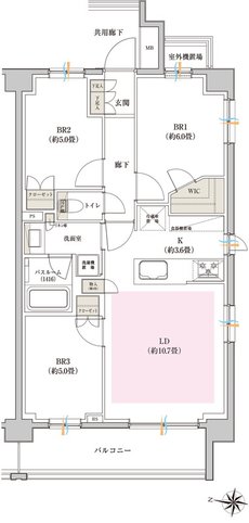 イノバスすみだ八広 間取り A2タイプ
