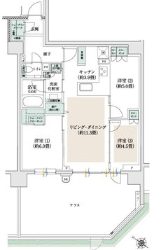 プラウド三鷹 間取り Ct type