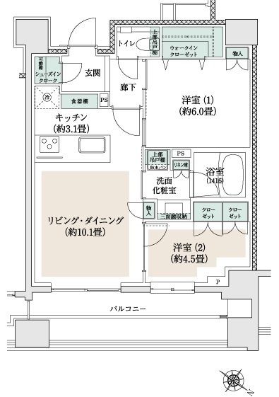 プラウド三鷹 間取り I type