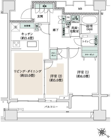 プラウド三鷹 間取り G type