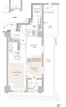 プラウド吉祥寺本町 間取り G type
