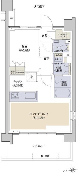 プラウドシティ国立 間取り G-04 type