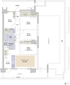 プラウドシティ国立 間取り E-11r type