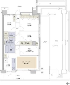 プラウドシティ国立 間取り E-10r type