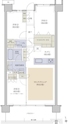 プラウドシティ国立 間取り F-11 type