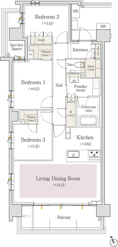 プラウド池下高見 間取り A type