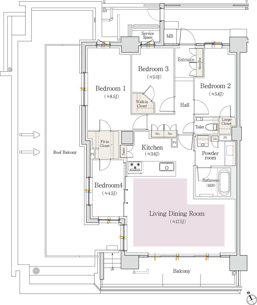 プラウド池下高見 間取り Lr type