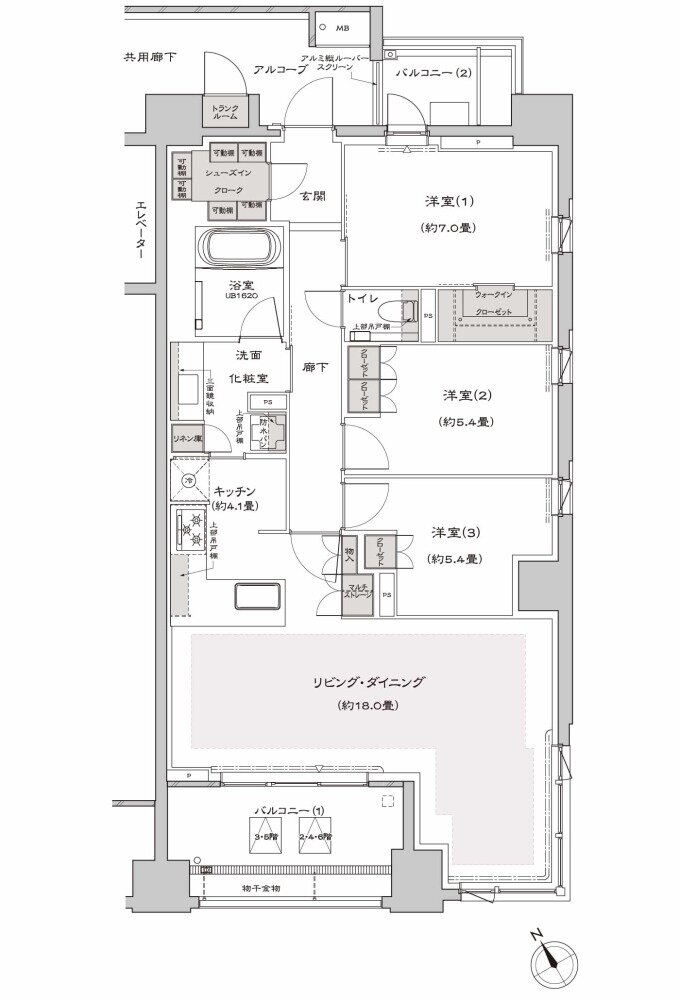 プラウド八事清水ケ岡 間取り D type