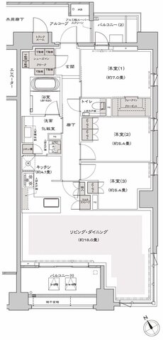 プラウド八事清水ケ岡 間取り D type