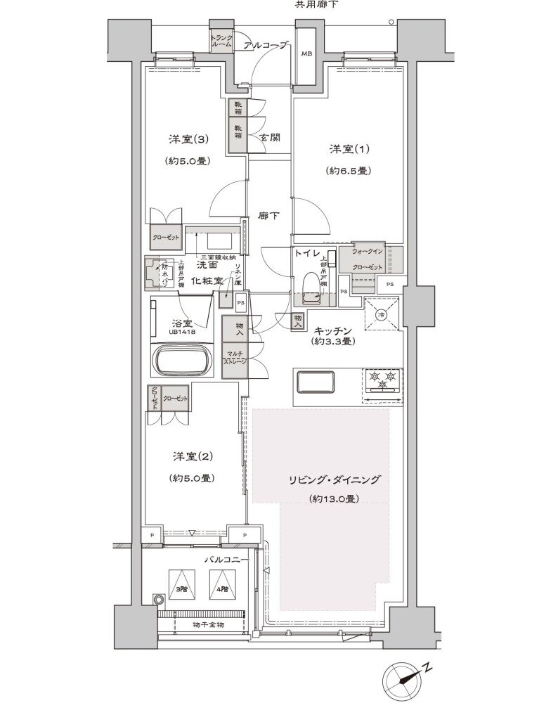 プラウド八事清水ケ岡 間取り I type