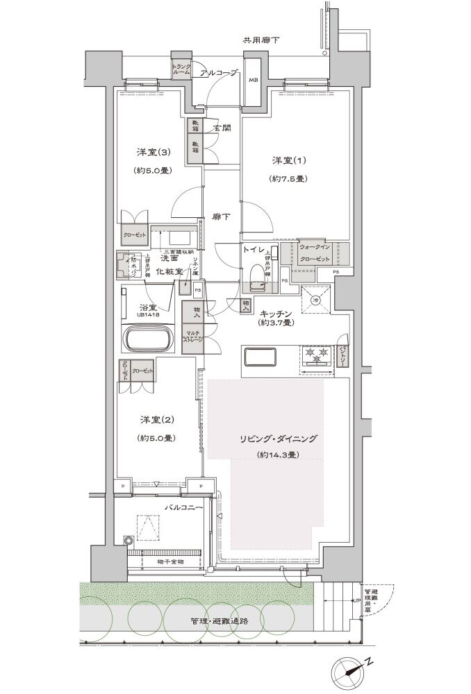 プラウド八事清水ケ岡 間取り I1 type