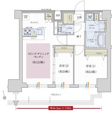 プレサンス レイズ 千種今池II 間取り Cタイプ