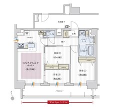 プレサンス レイズ 千種今池II 間取り Hタイプ