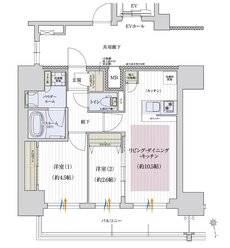 プレサンス レイズ 千種今池II 間取り Dタイプ