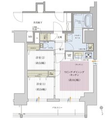 プレサンス レイズ 千種今池II 間取り Gタイプ（menu2）