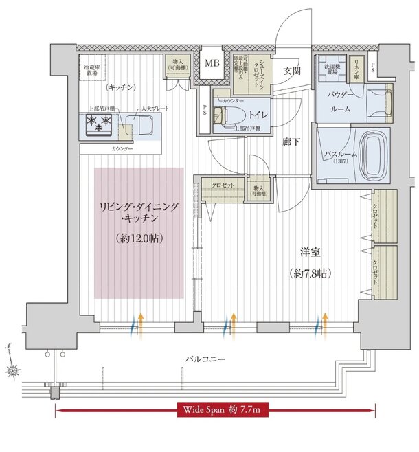 プレサンス レイズ 千種今池II 間取り Cタイプ（menu2）