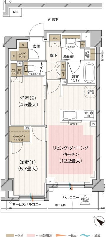ルジェンテ田園調布南 間取り Dタイプ