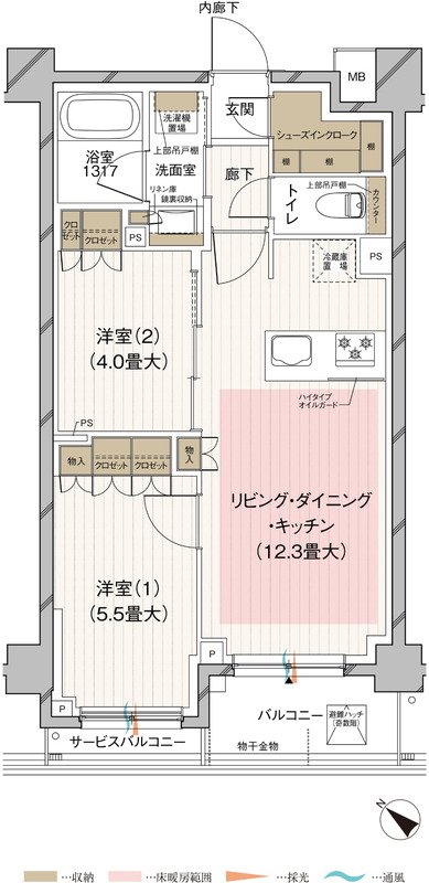 ルジェンテ田園調布南 間取り Bタイプ