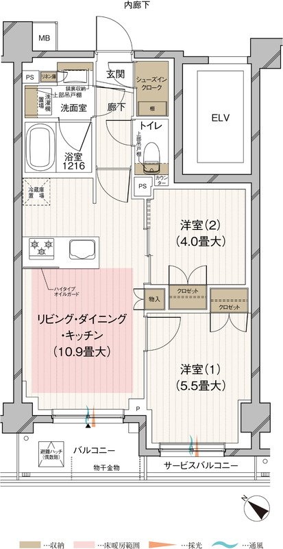 ルジェンテ田園調布南 間取り Cタイプ