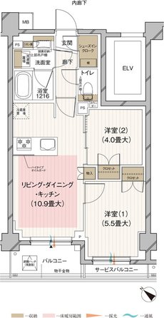 ルジェンテ田園調布南 間取り Cタイプ