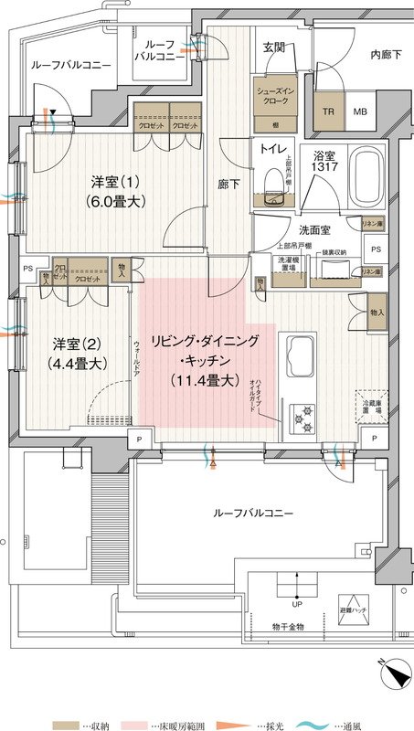 ルジェンテ田園調布南 間取り Gタイプ