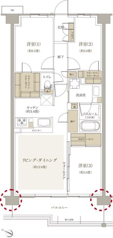 フルライフプロジェクト（フェルモ豊田） 間取り C1 type