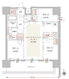 イノバス名駅 間取り Bタイプ