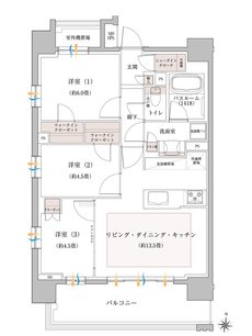 イノバス名駅南コート 間取り Aタイプ