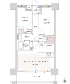 イノバス名駅南コート 間取り Bタイプ