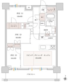 イノバス名駅南コート 間取り Iタイプ