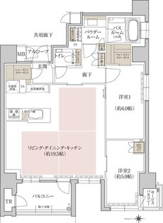 プレミスト京都 二条城北 間取り K TYPE【PLAN SELECT2】