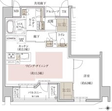 プレミスト京都 二条城北 間取り I type