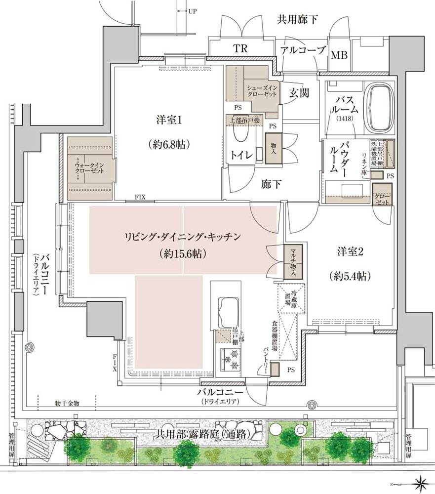 プレミスト京都 二条城北 間取り A TYPE