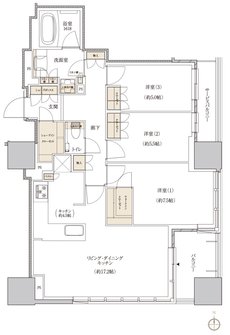 レグナスタワー新梅田 間取り S-84Gタイプ