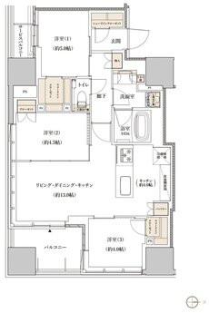 レグナスタワー新梅田 間取り C-65Cタイプ