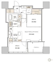 レグナスタワー新梅田 間取り C-47Dタイプ