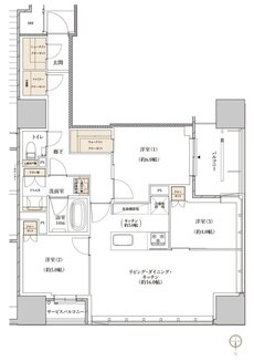 レグナスタワー新梅田 間取り S-76Iタイプ