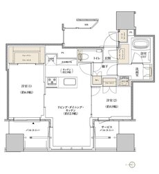レグナスタワー新梅田 間取り S-55Jタイプ