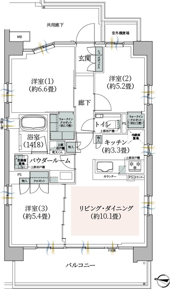 ヴィークステージ鷺沼 間取り Bw type