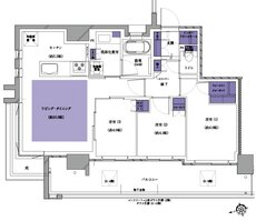 プレシス南流山パークフロント 間取り Aタイプ