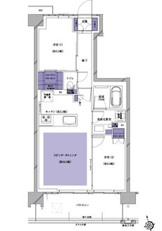 プレシス南流山パークフロント 間取り Cタイプ