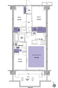 プレシス南流山パークフロント 間取り G4tタイプ